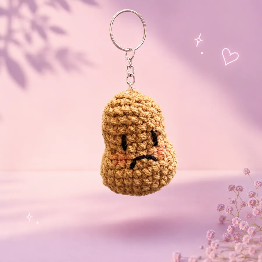 Sad Potato Keychain