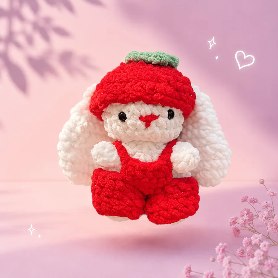 Strawberry Bunny Amigurumi